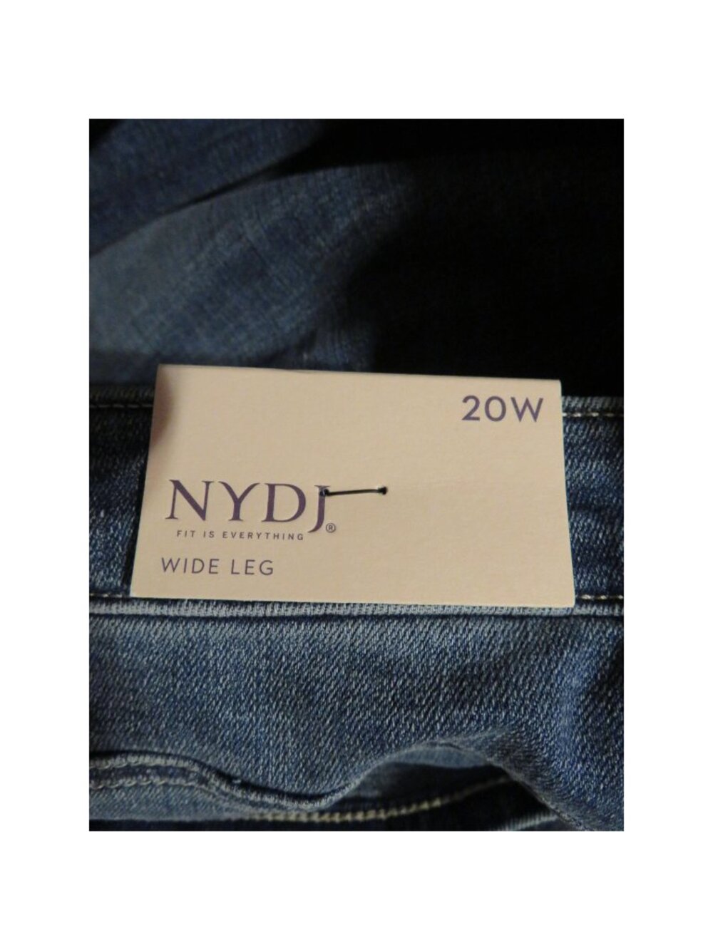 NWT NYDJ Teresa Wide Leg Jeans Plus Size 20W Lift Tuck Technology - Picture 4 of 5